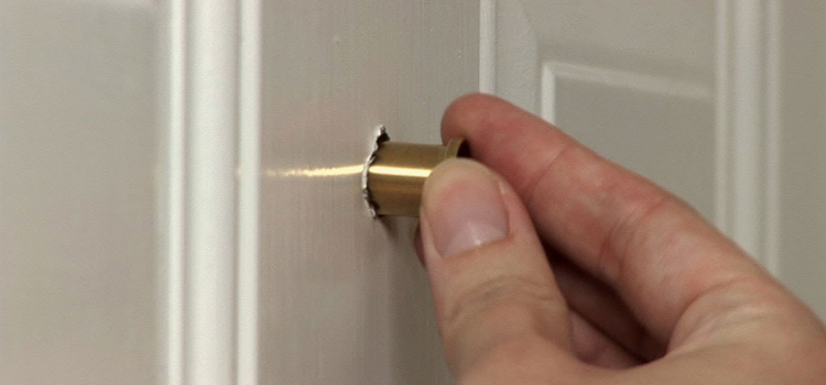 peephole door repair in Princeton